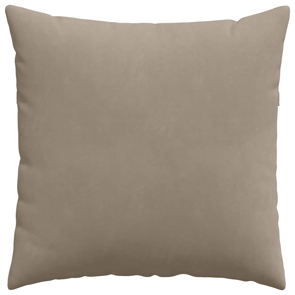 Sofakissen 2 Stück Taupe 60 x 60 cm Stoff
