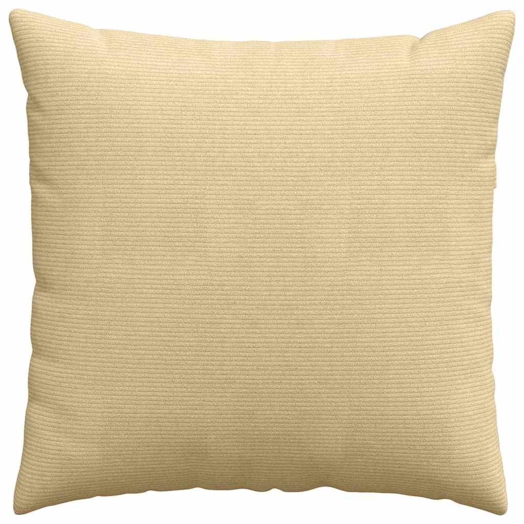 Sofakissen 2 Stück Grau-Grün 60 x 60 cm Cordstoff