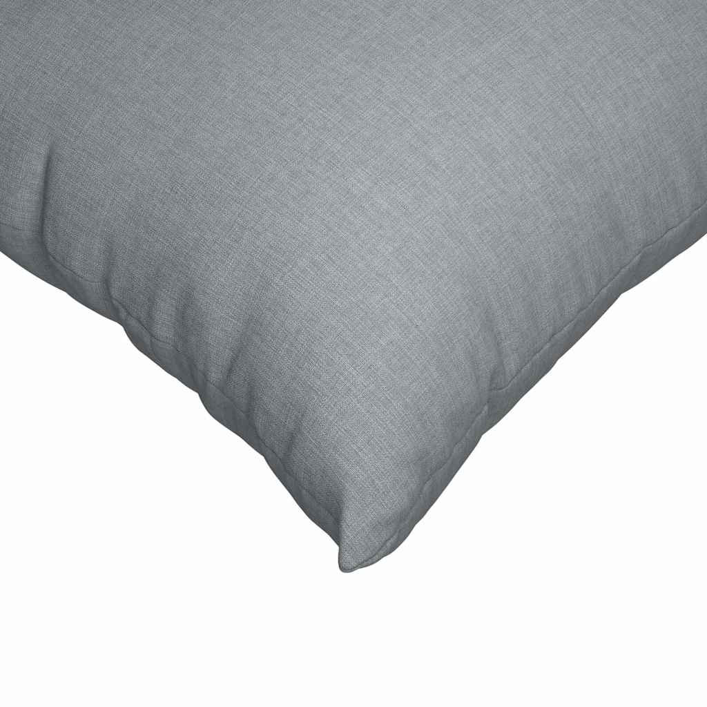 Sofakissen 2 pcs Hellgrau 80 x 80 cm Stoff