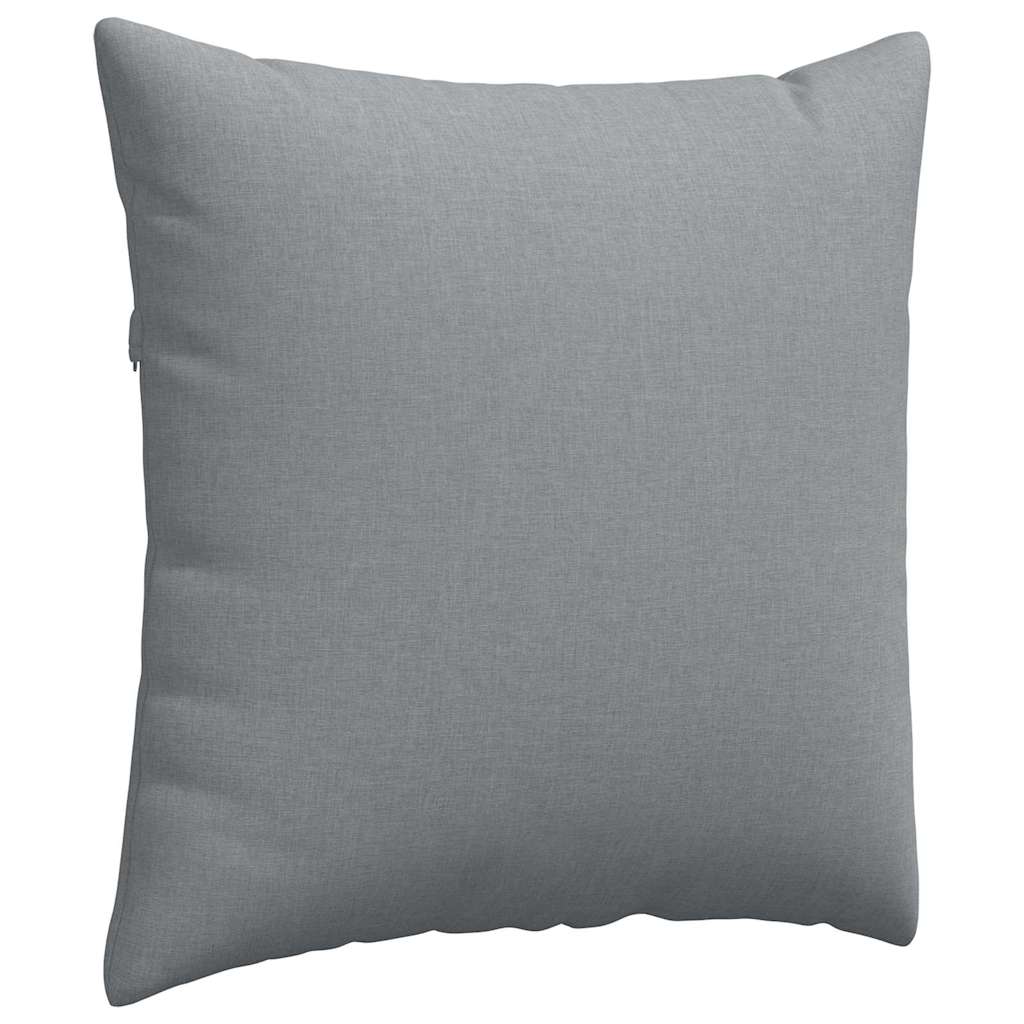 Sofakissen 2 pcs Hellgrau 80 x 80 cm Stoff