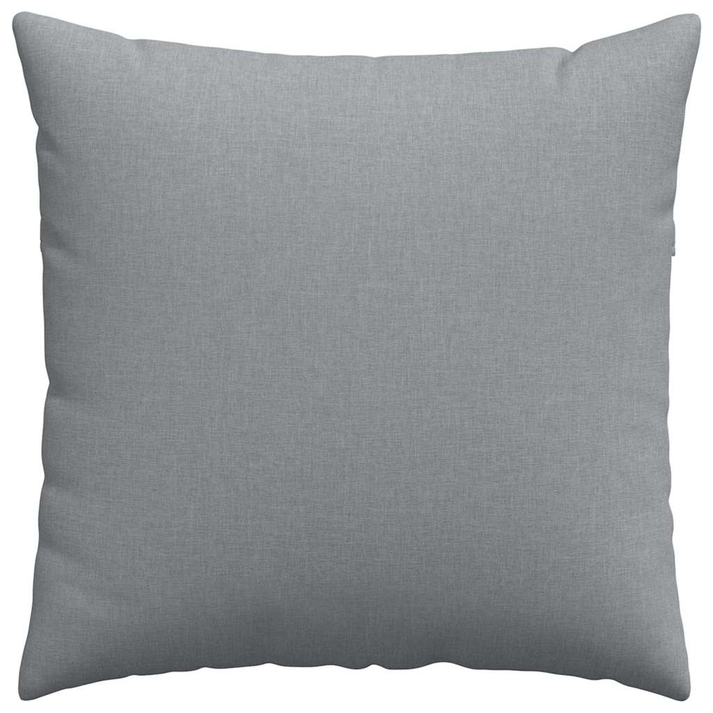 Sofakissen 2 pcs Hellgrau 80 x 80 cm Stoff