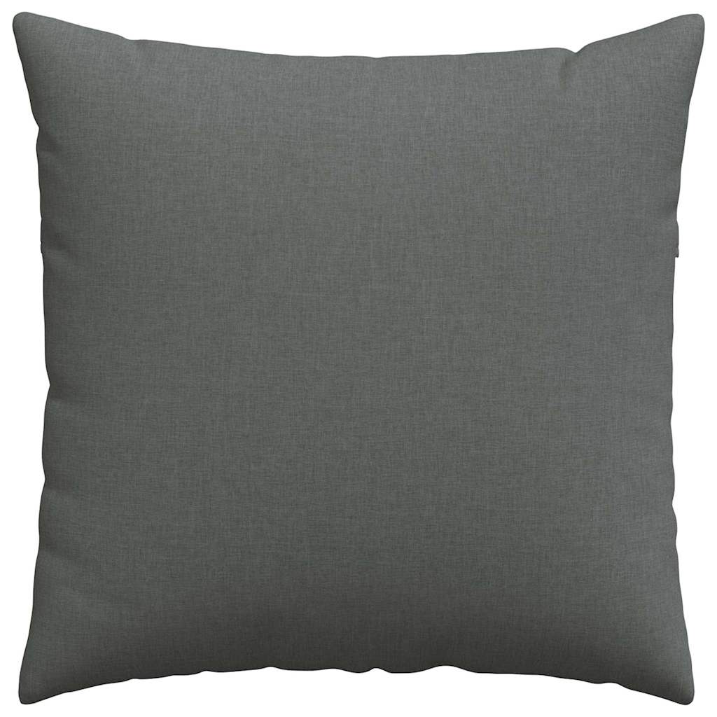 Sofakissen 2 pcs Dunkelgrau 80 x 80 cm Stoff