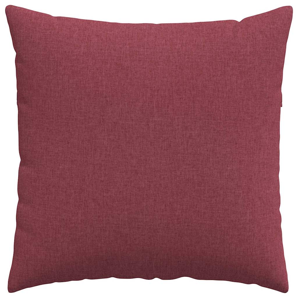 Sofakissen 2 pcs Weinrot 80 x 80 cm Stoff