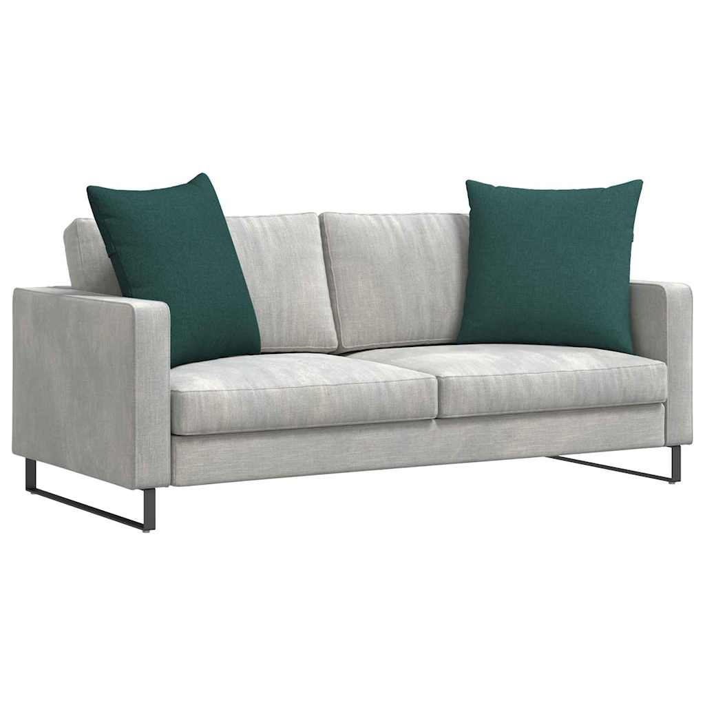 Sofakissen 2 pcs Dunkelgrün 80 x 80 cm Stoff