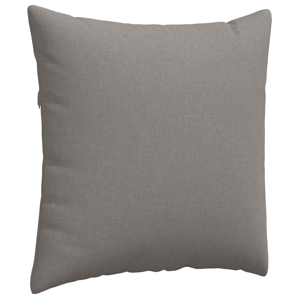 Sofakissen 2 pcs Taupe 80 x 80 cm Stoff