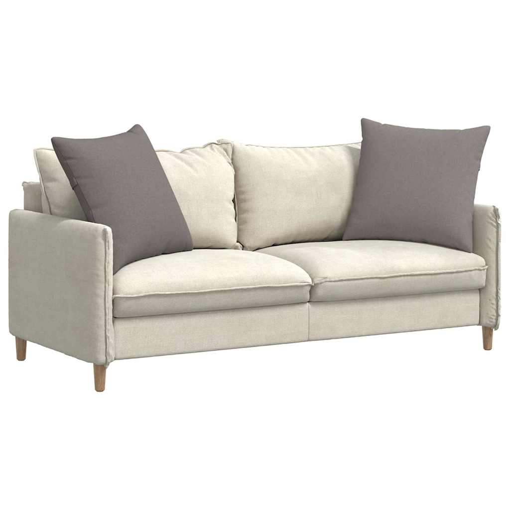 Sofakissen 2 pcs Taupe 80 x 80 cm Stoff