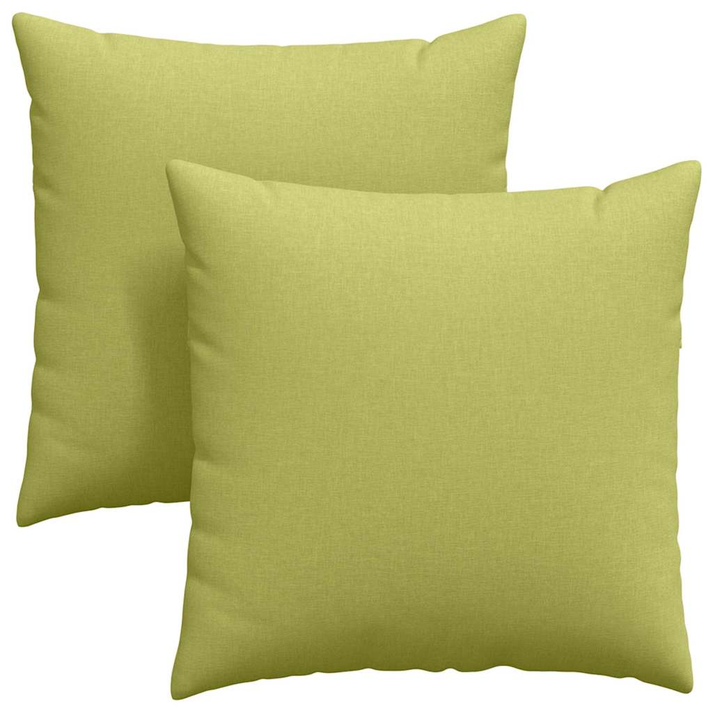 Sofakissen 2 pcs Hellgrün 80 x 80 cm Stoff