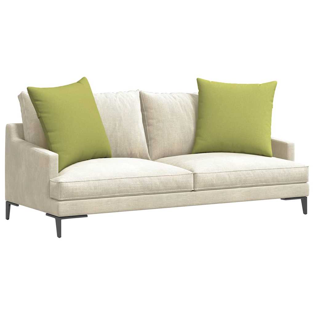 Sofakissen 2 pcs Hellgrün 80 x 80 cm Stoff