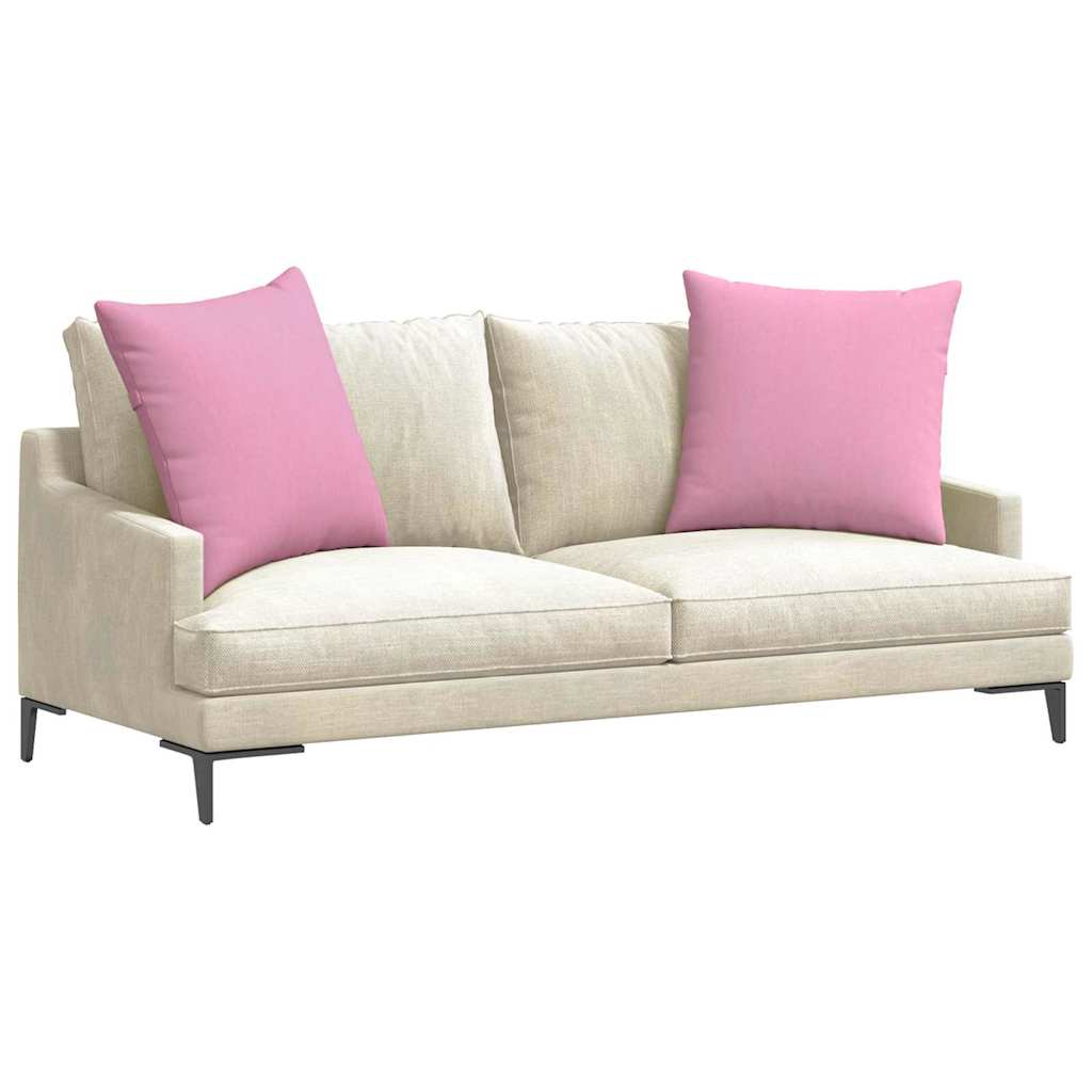 Sofakissen 2 pcs Rosa 80 x 80 cm Stoff