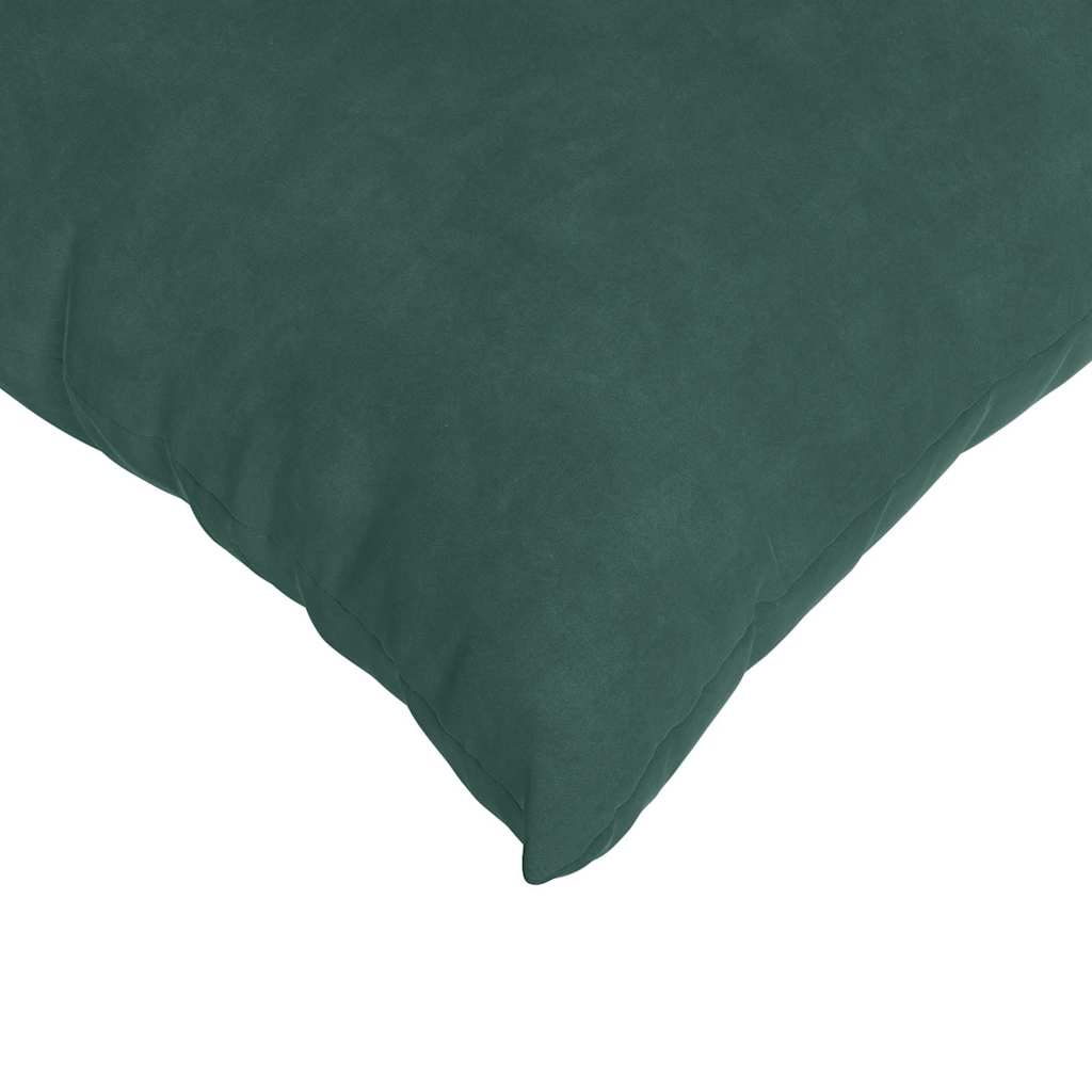 Sofakissen 2 Stück Dunkelgrün 80 x 80 cm Cordstoff