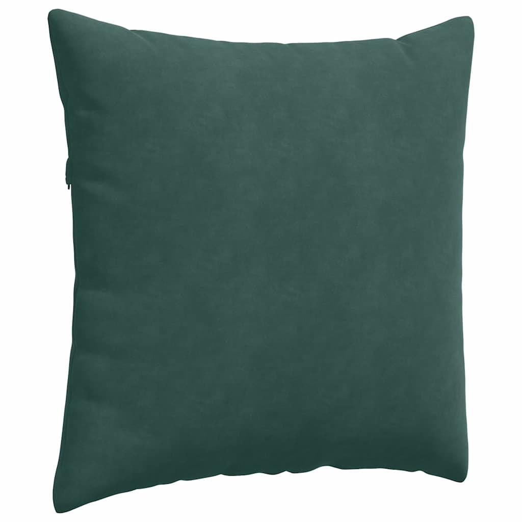 Sofakissen 2 Stück Dunkelgrün 80 x 80 cm Cordstoff
