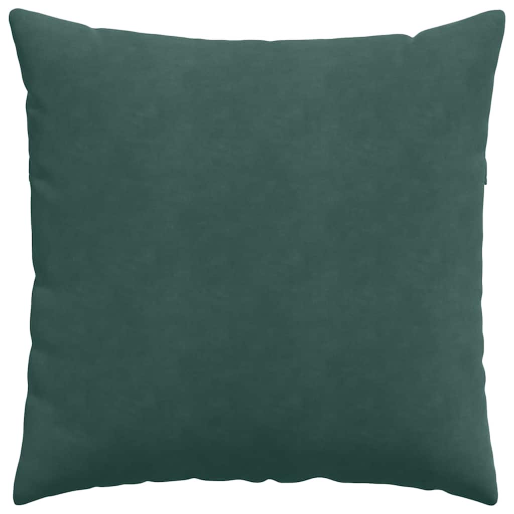 Sofakissen 2 Stück Dunkelgrün 80 x 80 cm Cordstoff
