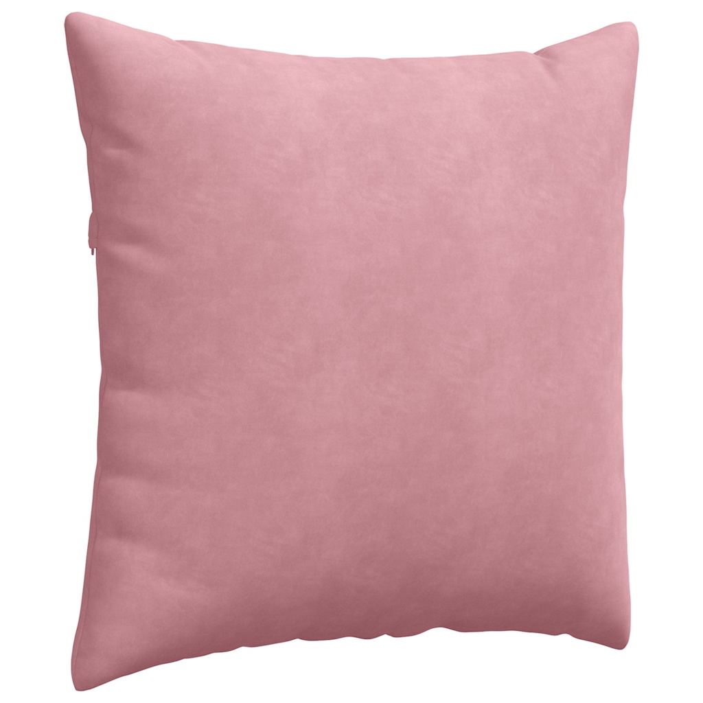 Sofakissen 2 Stück Rosa 80 x 80 cm Cordstoff