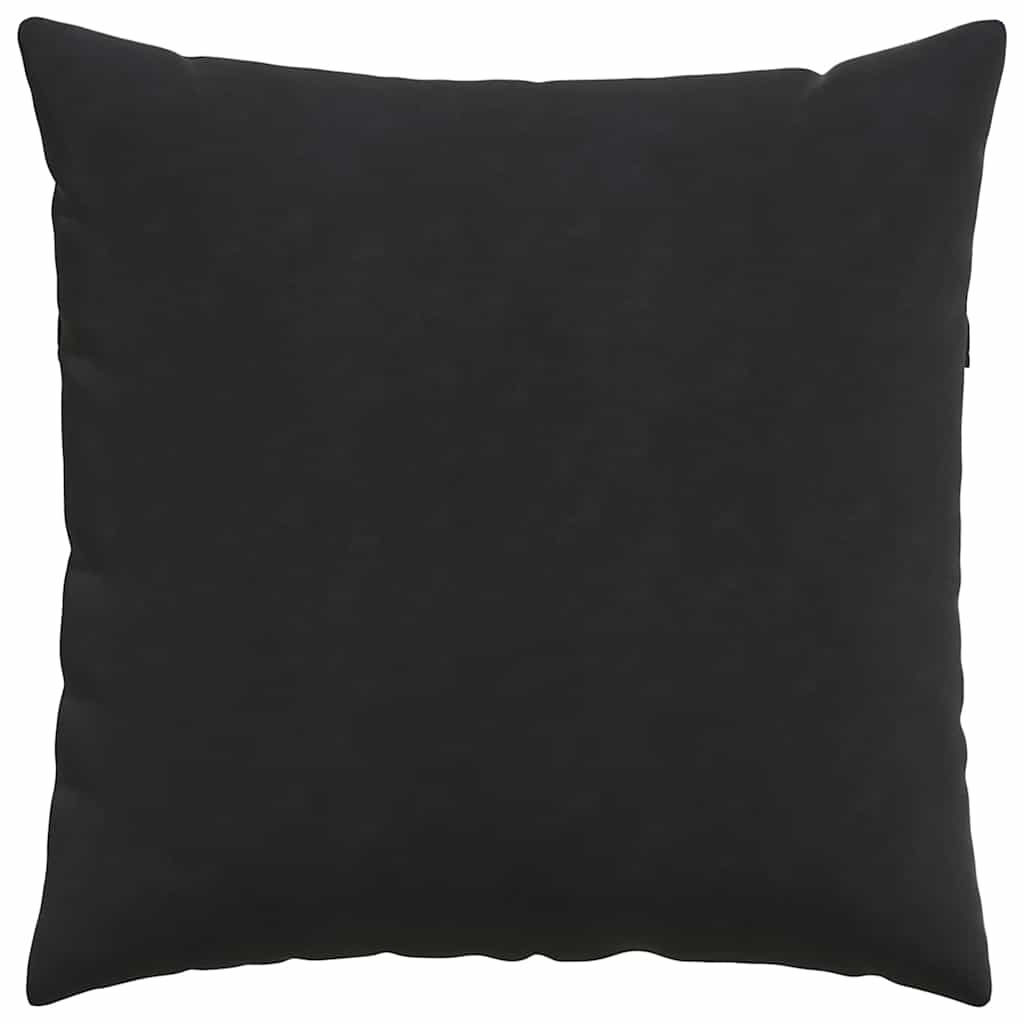 Sofakissen 2 Stück Schwarz 80 x 80 cm Cordstoff