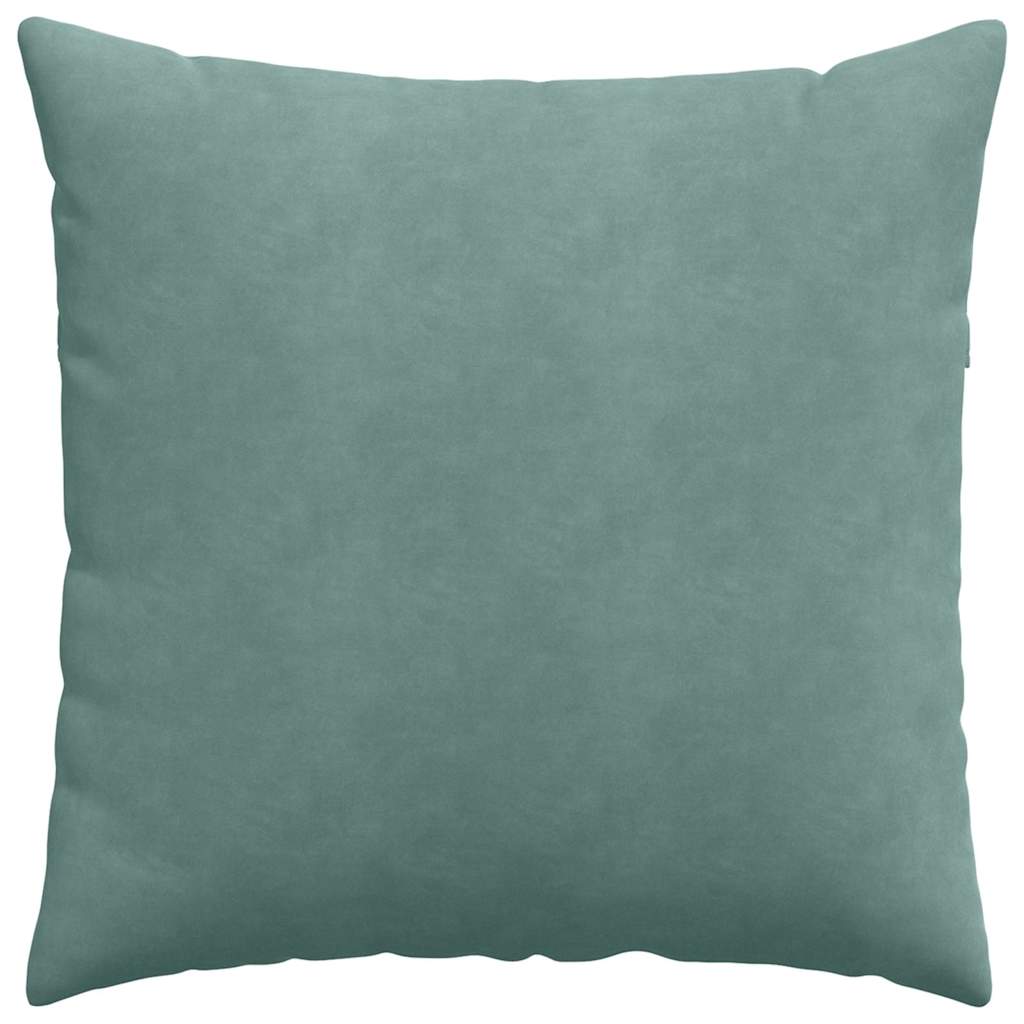 Sofakissen 2 Stück Meergrün 80 x 80 cm Cordstoff