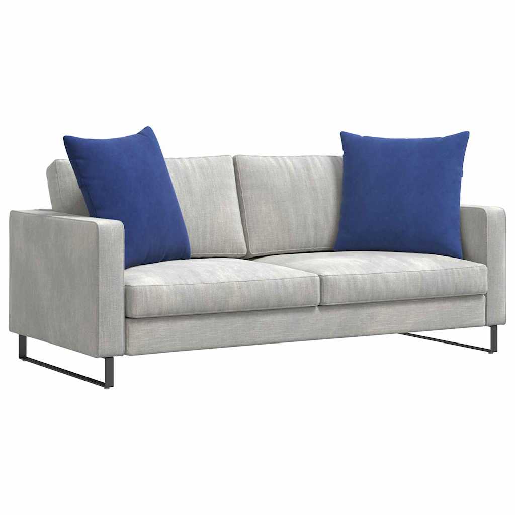 Sofakissen 2 Stück Polizeiblau 80 x 80 cm Cordstoff