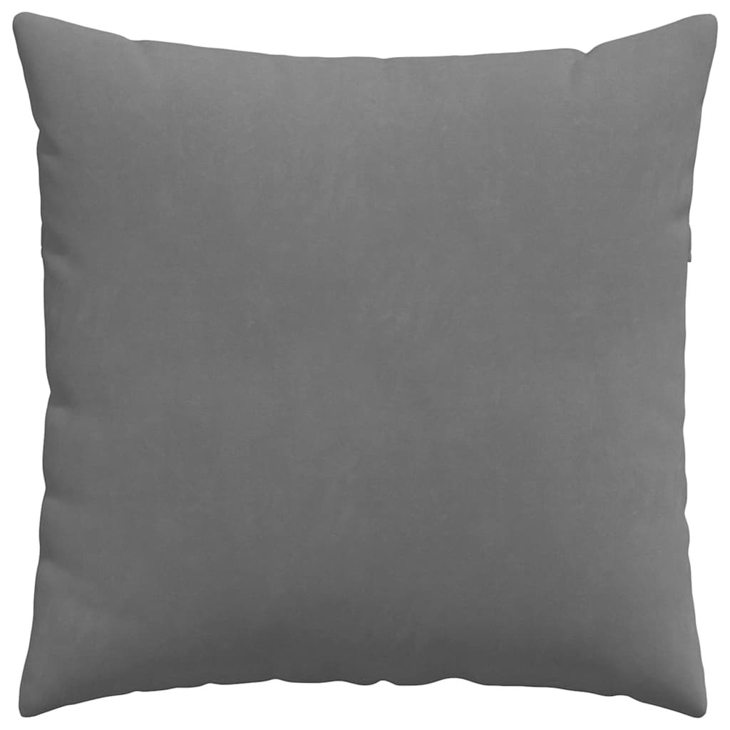 Sofakissen 2 Stück Dunkelgrau 80 x 80 cm Stoff