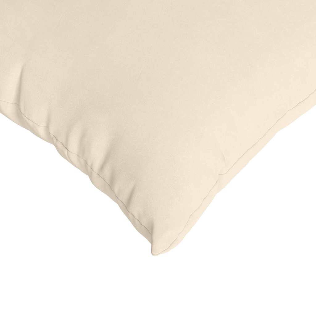 Sofakissen 2 Stück Beige 80 x 80 cm Stoff