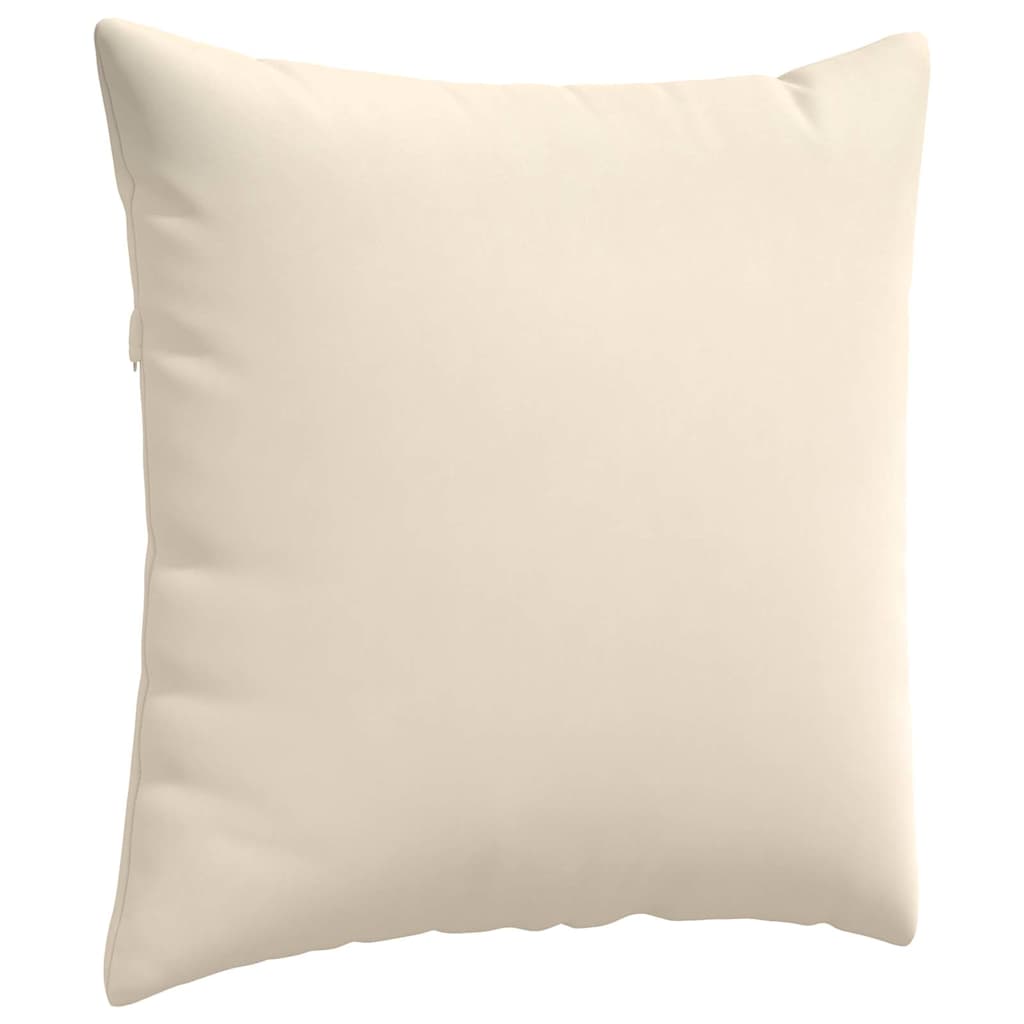 Sofakissen 2 Stück Beige 80 x 80 cm Stoff