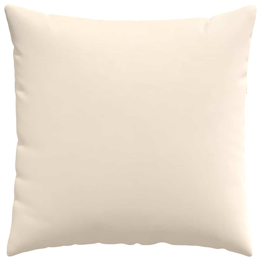Sofakissen 2 Stück Beige 80 x 80 cm Stoff
