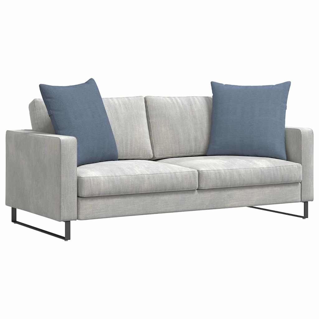 Sofakissen 2 Stück Blau 80 x 80 cm Cordstoff