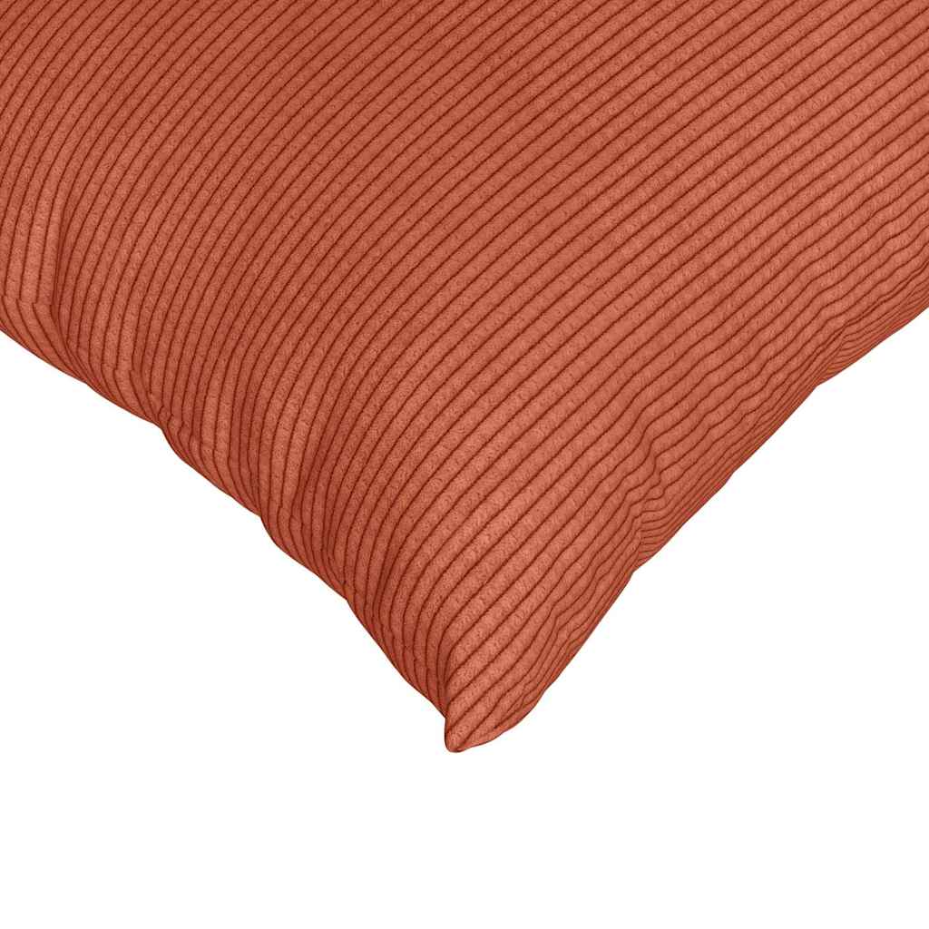 Sofakissen 2 pcs Rot-Orange 80 x 80 cm Cordstoff