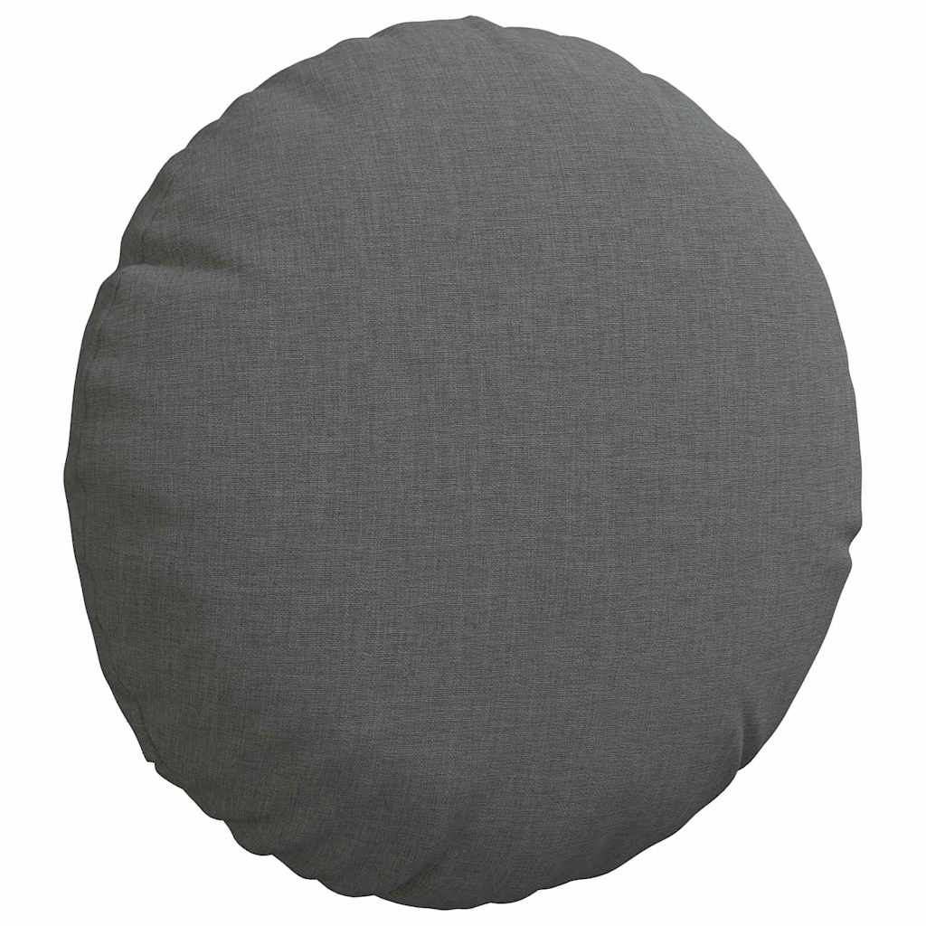 Sitzkissen 2 pcs Dunkelgrau Ø30 x 13 cm Stoff