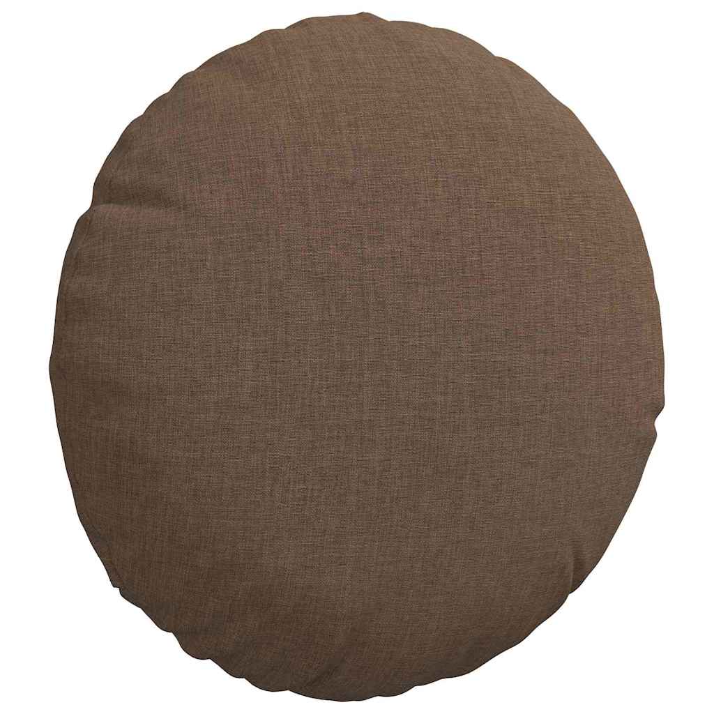 Sitzkissen 2 pcs Braun Ø30 x 13 cm Stoff