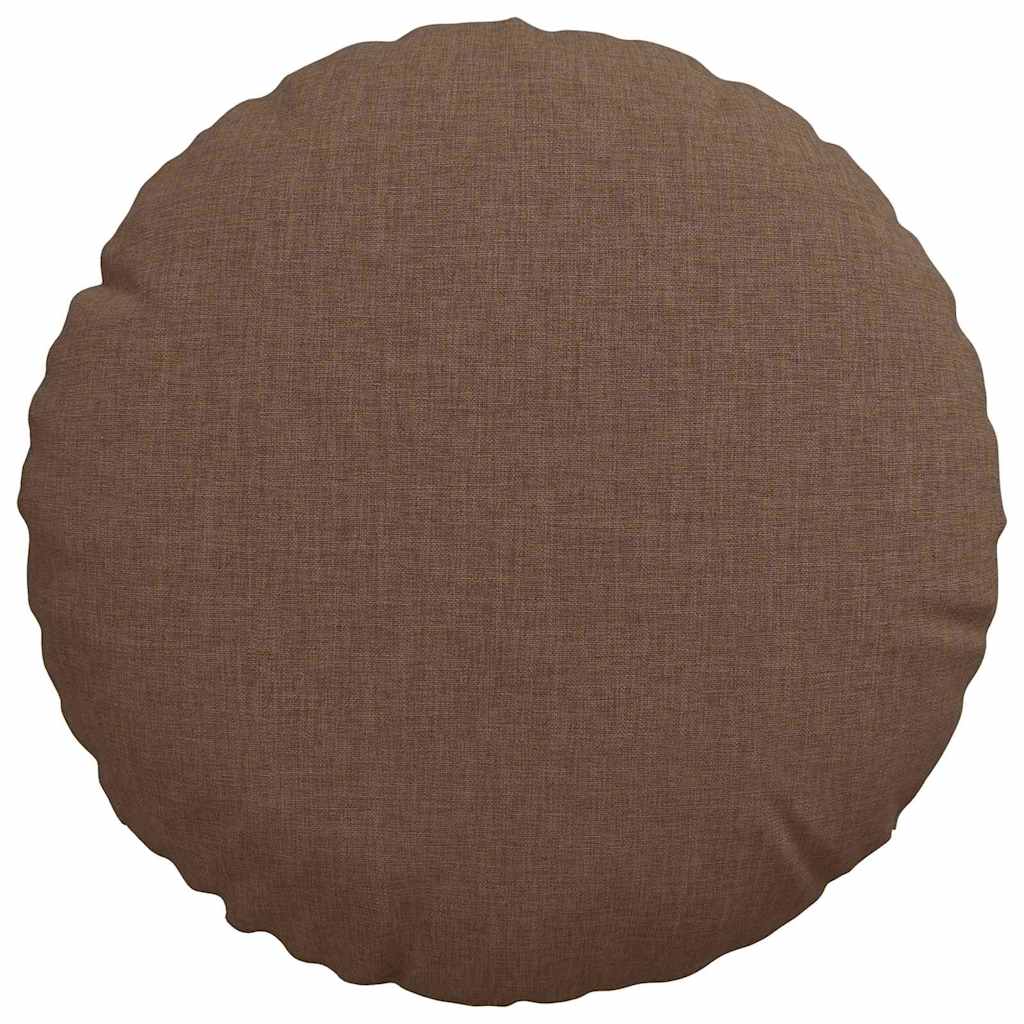 Sitzkissen 2 pcs Braun Ø30 x 13 cm Stoff