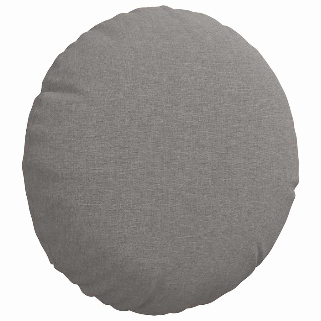 Sitzkissen 2 pcs Taupe Ø30 x 13 cm Stoff