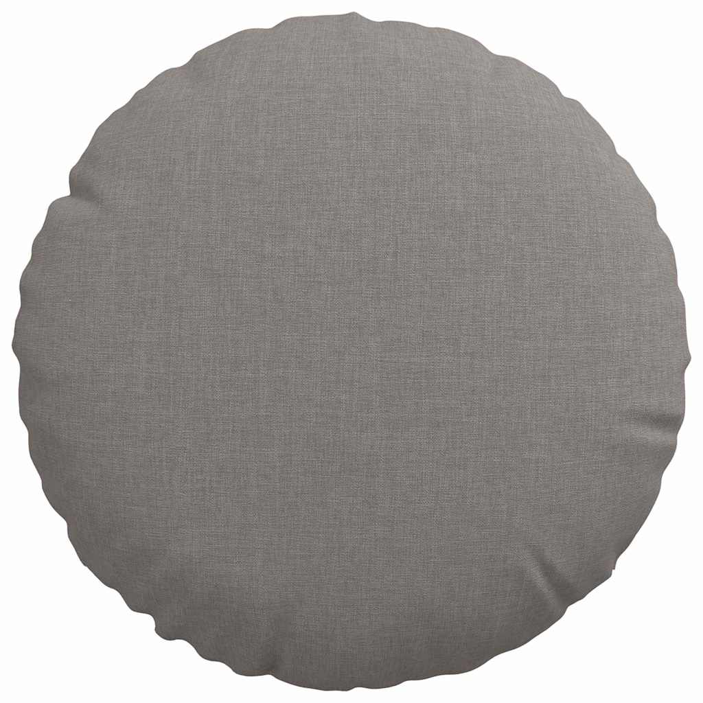 Sitzkissen 2 pcs Taupe Ø30 x 13 cm Stoff