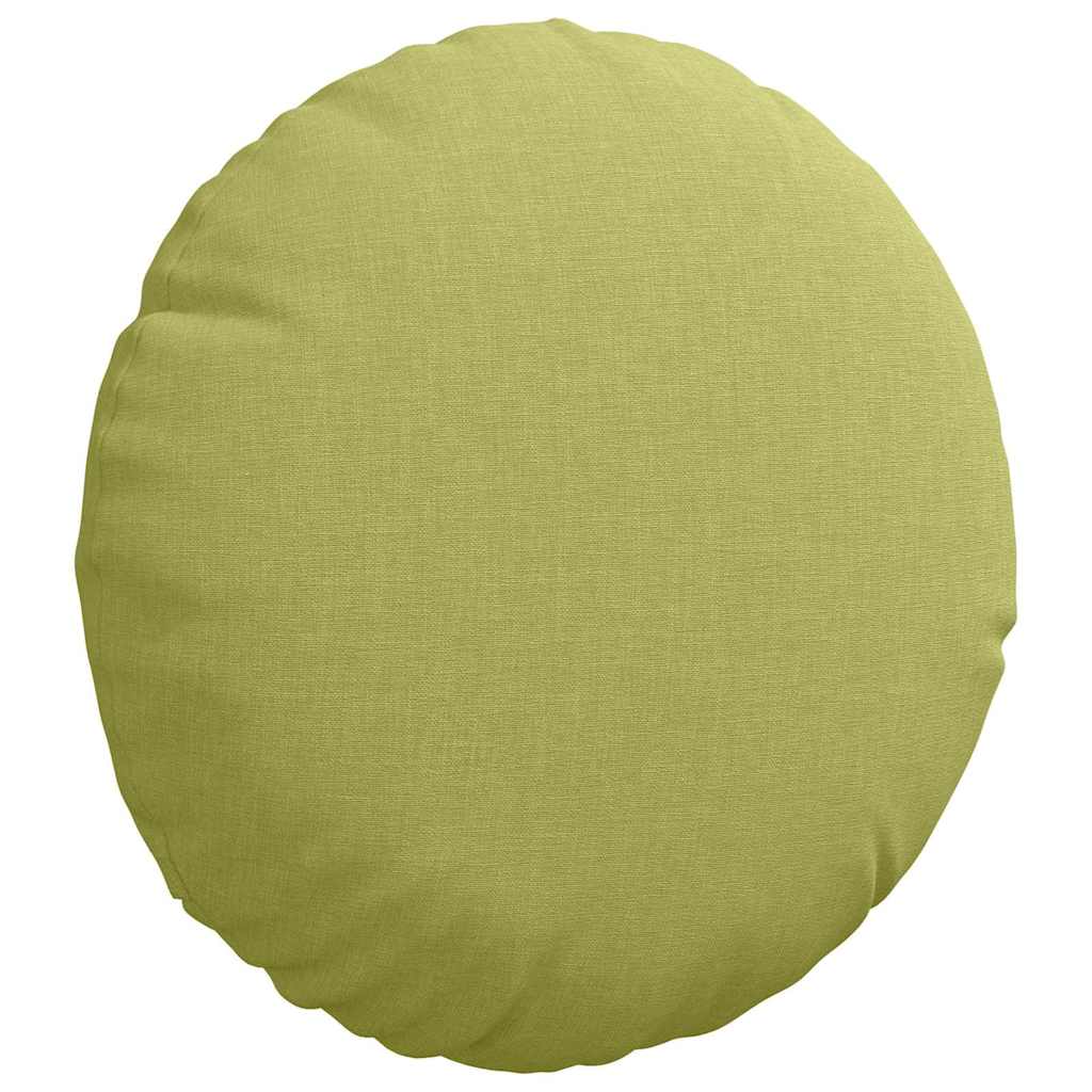 Sitzkissen 2 pcs Hellgrün Ø30 x 13 cm Stoff