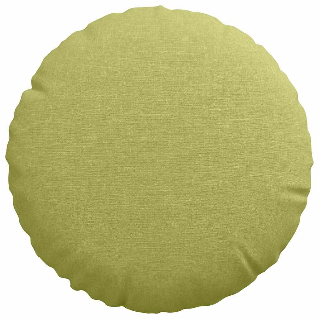 Sitzkissen 2 pcs Hellgrün Ø30 x 13 cm Stoff