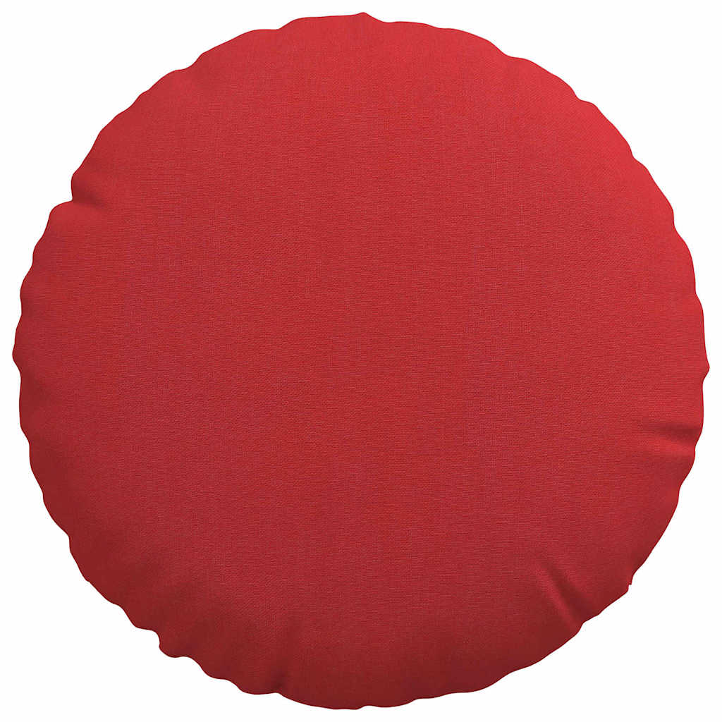 Sitzkissen 2 pcs Rot Ø30 x 13 cm Stoff