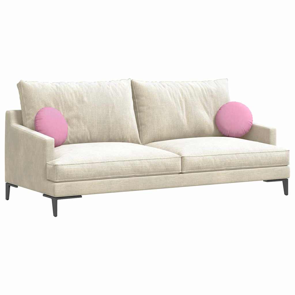Sitzkissen 2 pcs Rosa Ø30 x 13 cm Stoff