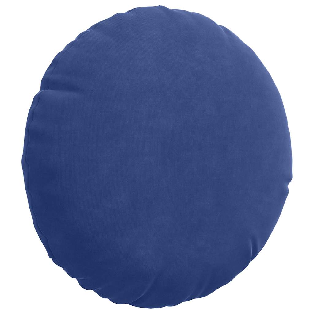 Sitzkissen 2 pcs Polizeiblau Ø30 x 13 cm Samt