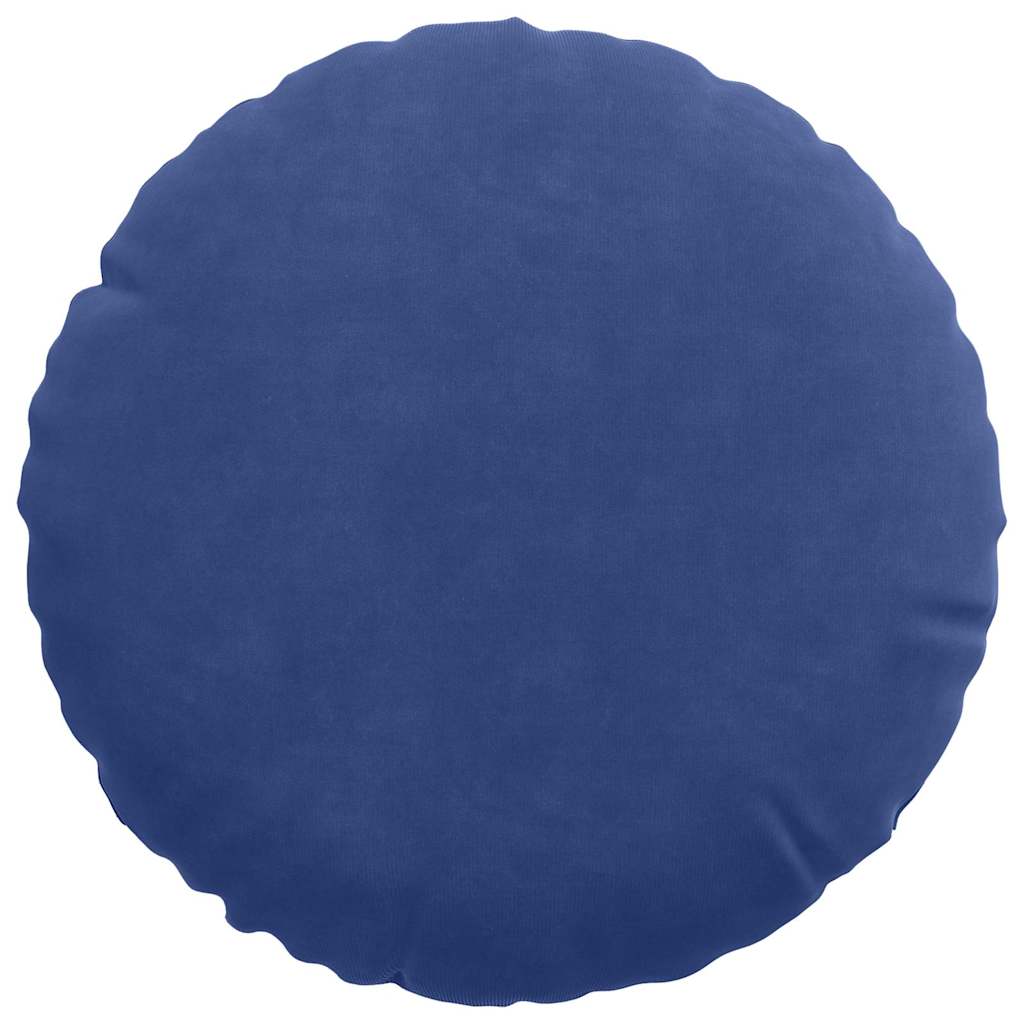 Sitzkissen 2 pcs Polizeiblau Ø30 x 13 cm Samt