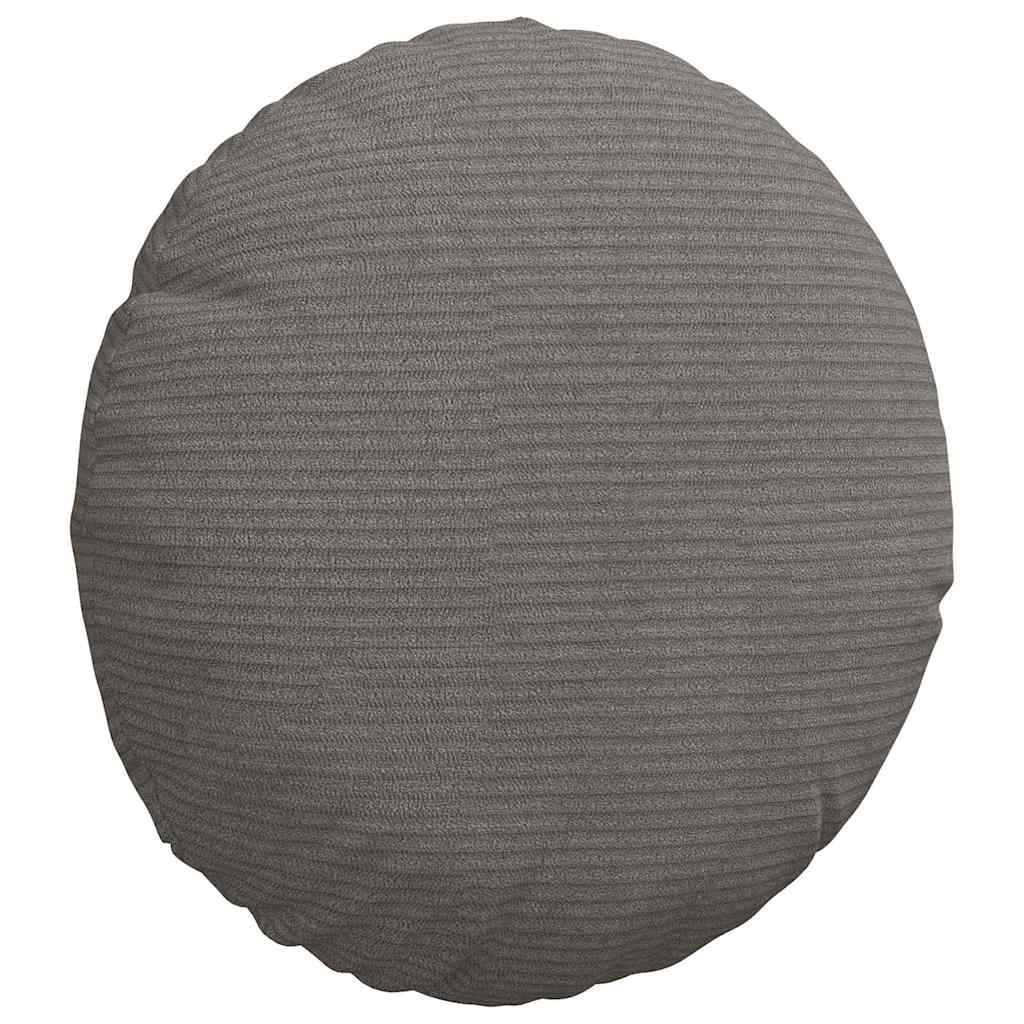 Sitzkissen 2 pcs Hellgrau Ø30 x 13 cm Cordstoff