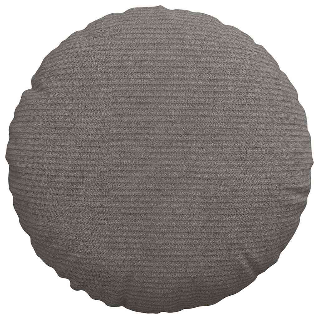 Sitzkissen 2 pcs Hellgrau Ø30 x 13 cm Cordstoff