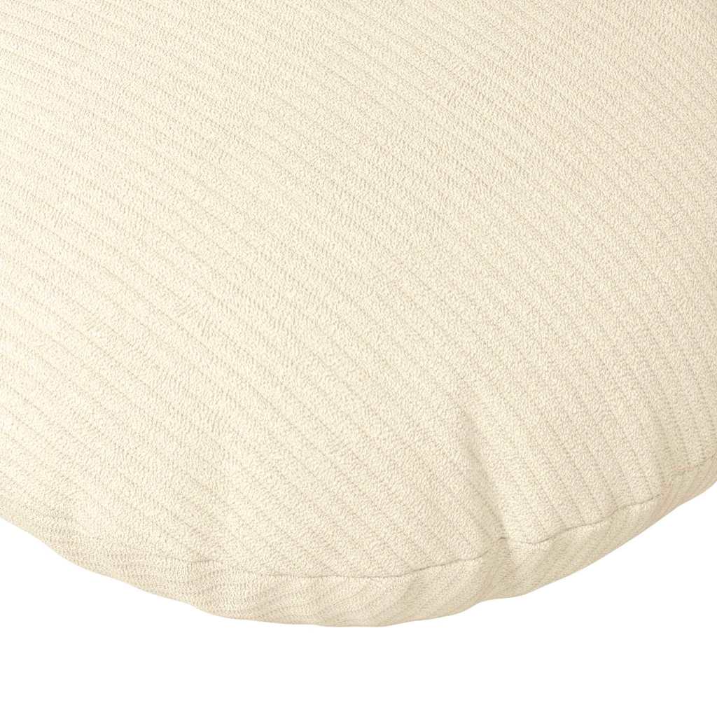 Sitzkissen 2 pcs Creme Ø30 x 13 cm Cordstoff
