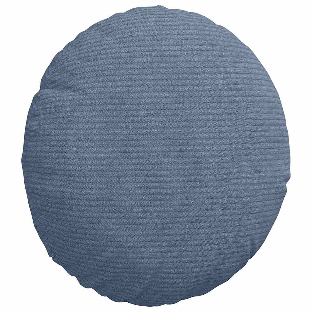 Sitzkissen 2 pcs Blau Ø30 x 13 cm Cordstoff