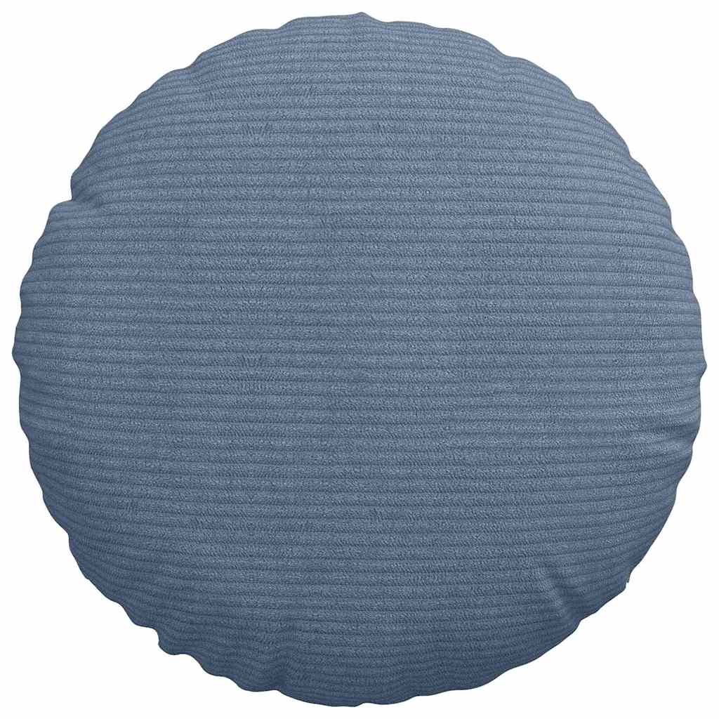 Sitzkissen 2 pcs Blau Ø30 x 13 cm Cordstoff