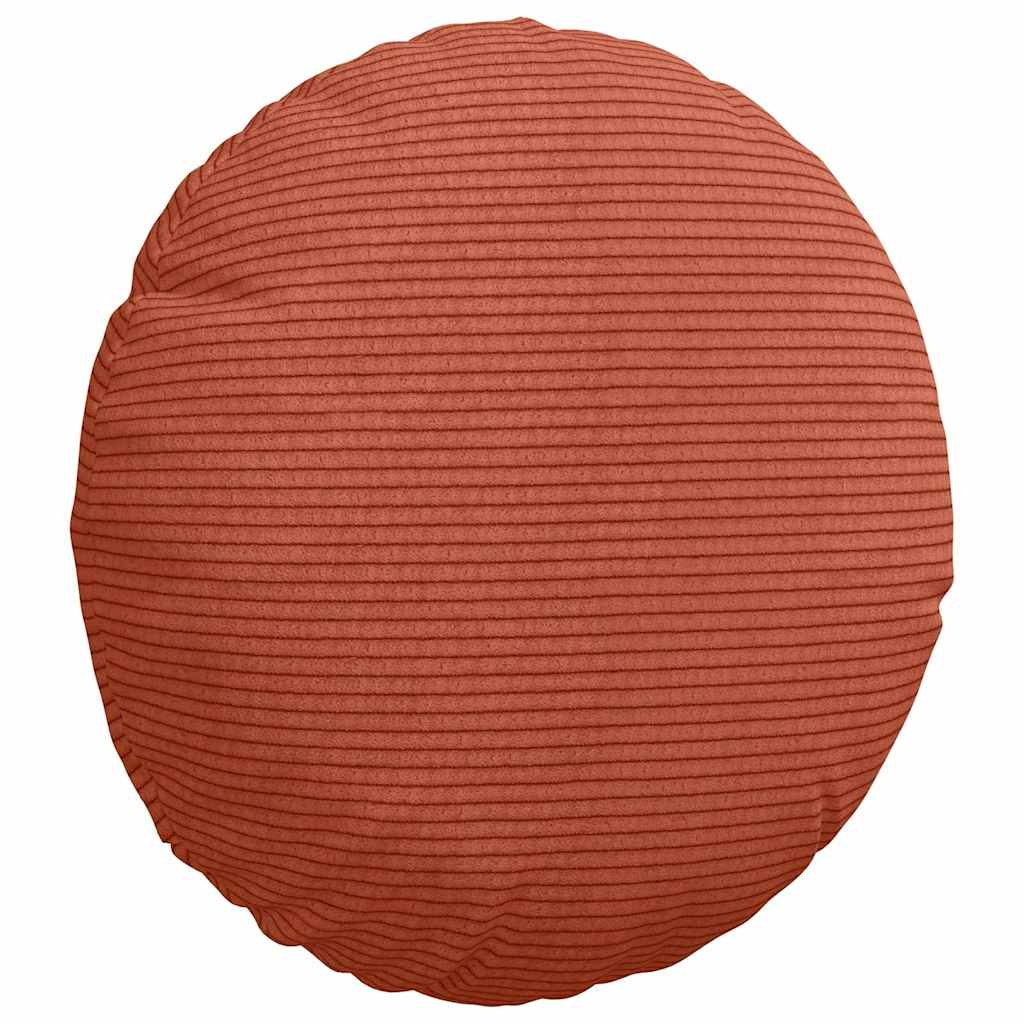 Sitzkissen 2 pcs Rot-Orange Ø30 x 13 cm Cordstoff