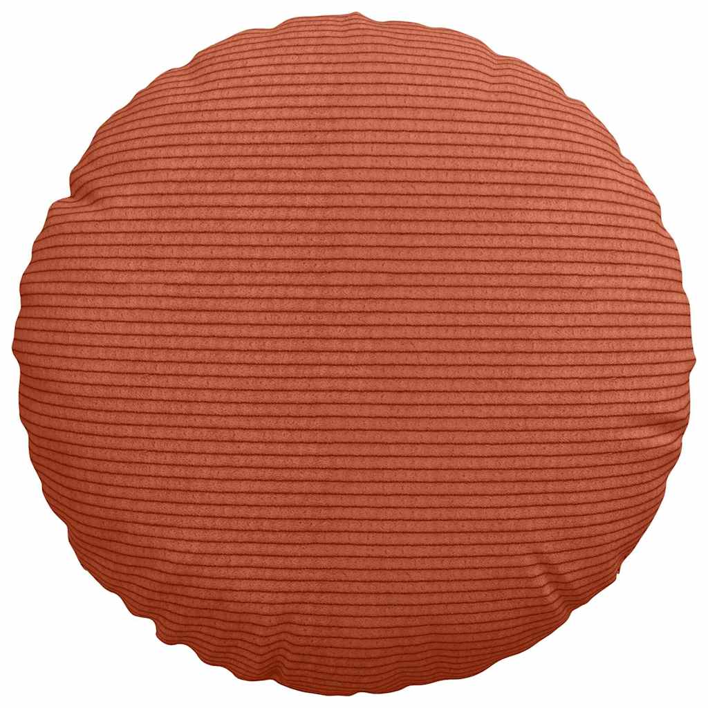 Sitzkissen 2 pcs Rot-Orange Ø30 x 13 cm Cordstoff
