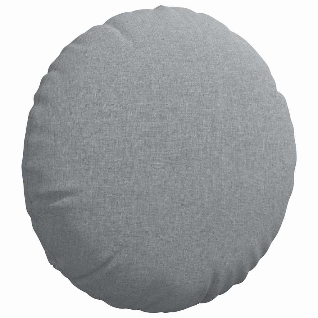 Sitzkissen 2 pcs Hellgrau Ø40 x 13 cm Stoff