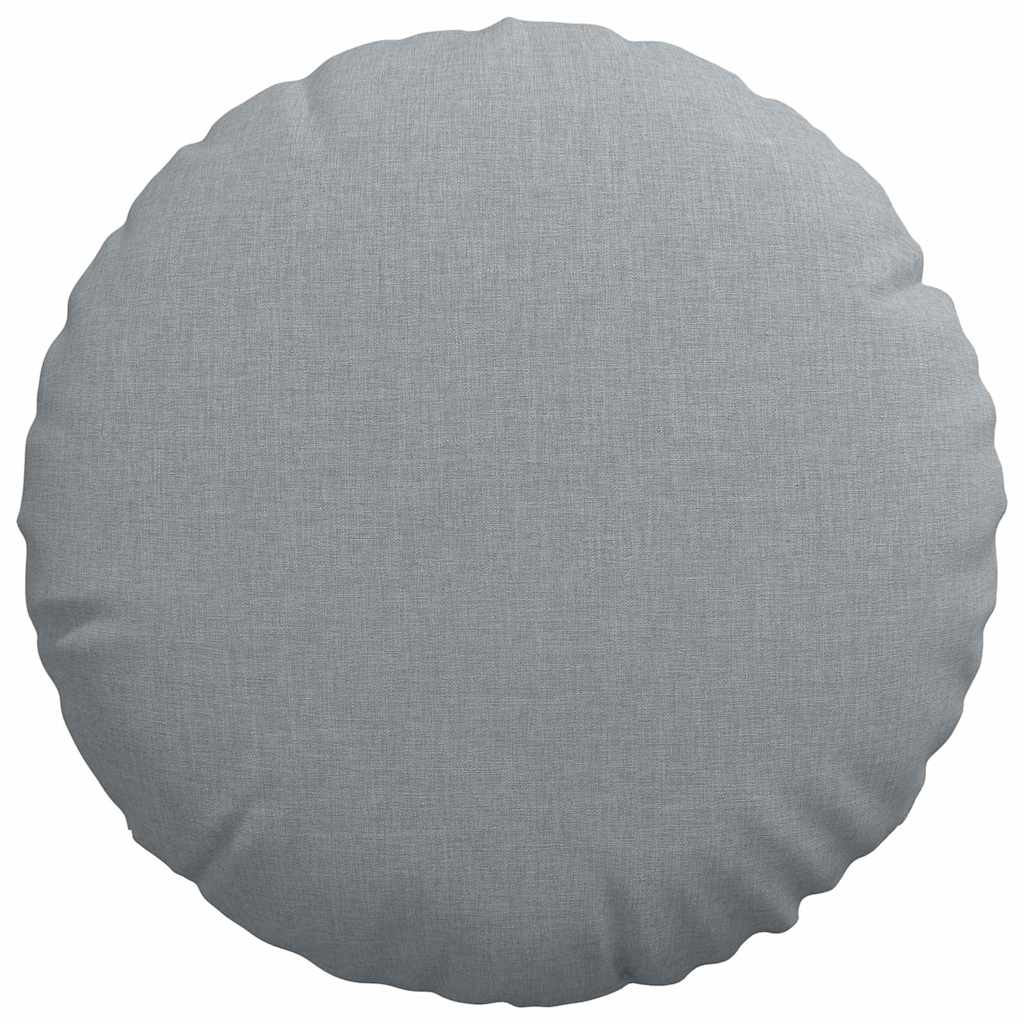 Sitzkissen 2 pcs Hellgrau Ø40 x 13 cm Stoff