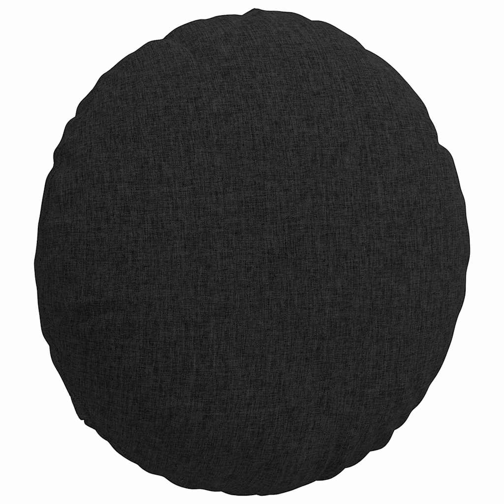 Sitzkissen 2 pcs Schwarz Ø40 x 13 cm Stoff