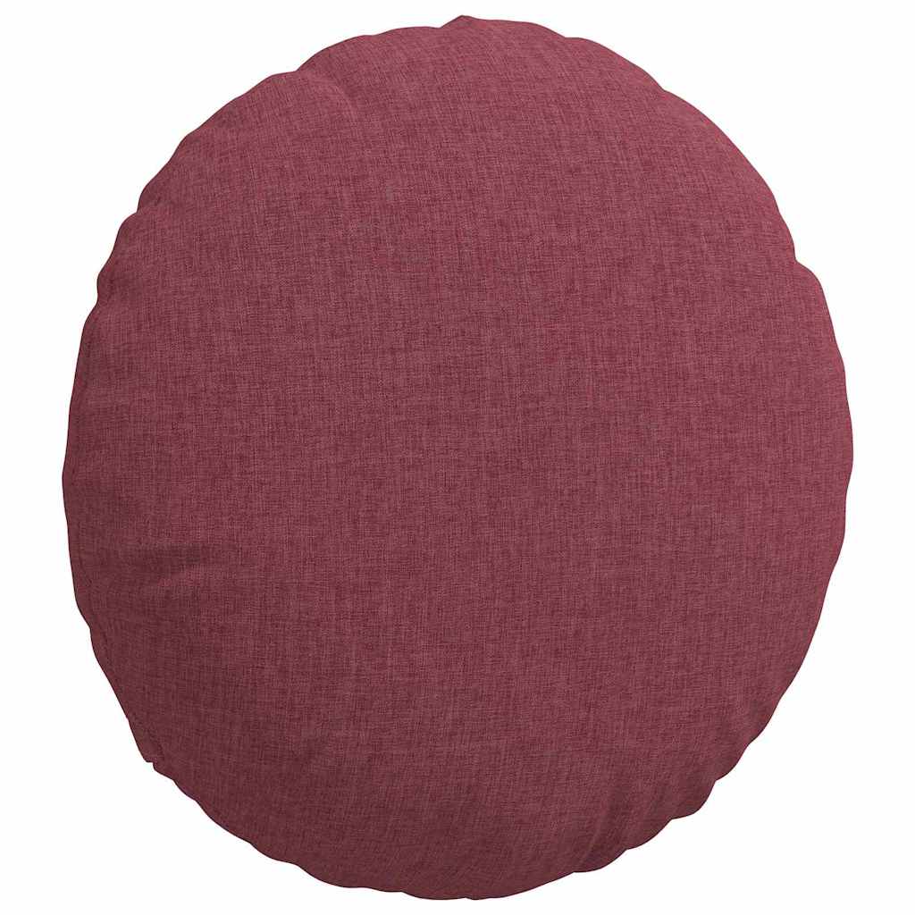 Sitzkissen 2 pcs Weinrot Ø40 x 13 cm Stoff