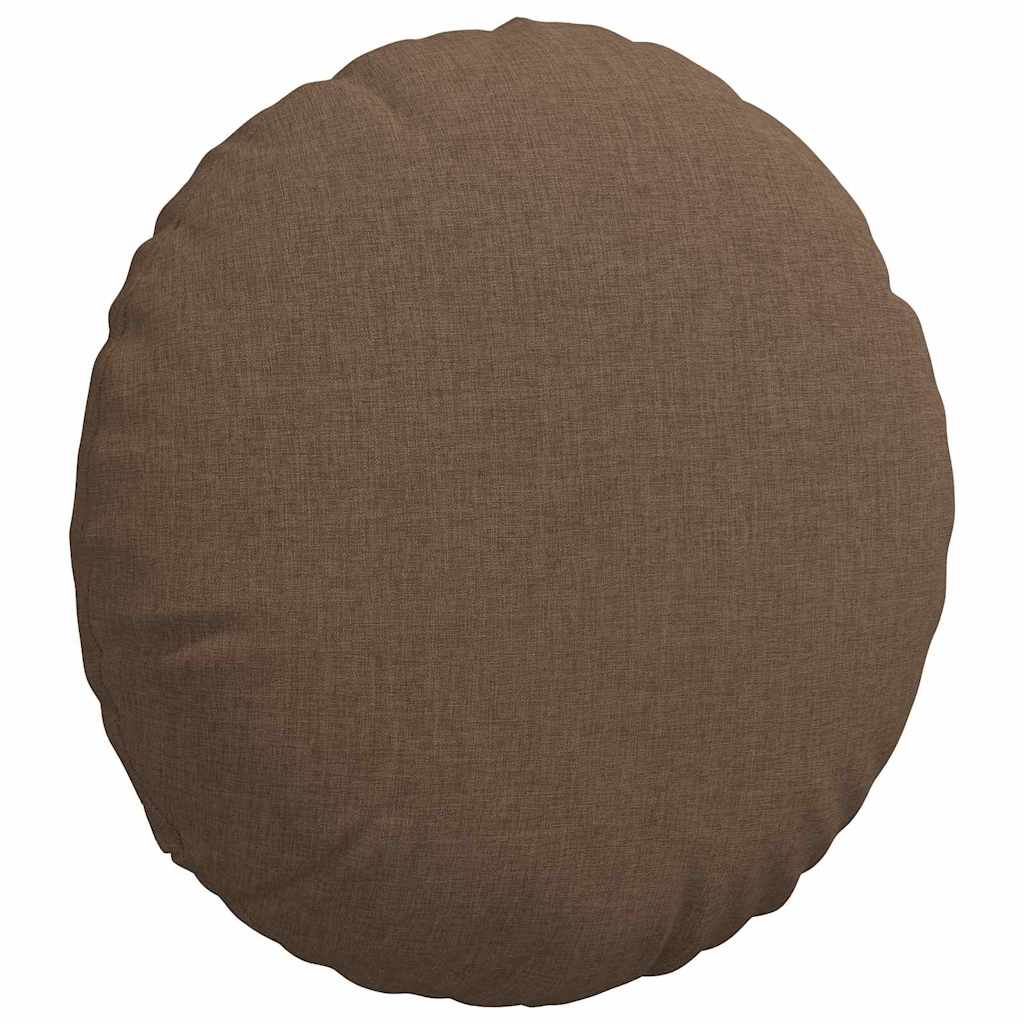 Sitzkissen 2 pcs Braun Ø40 x 13 cm Stoff