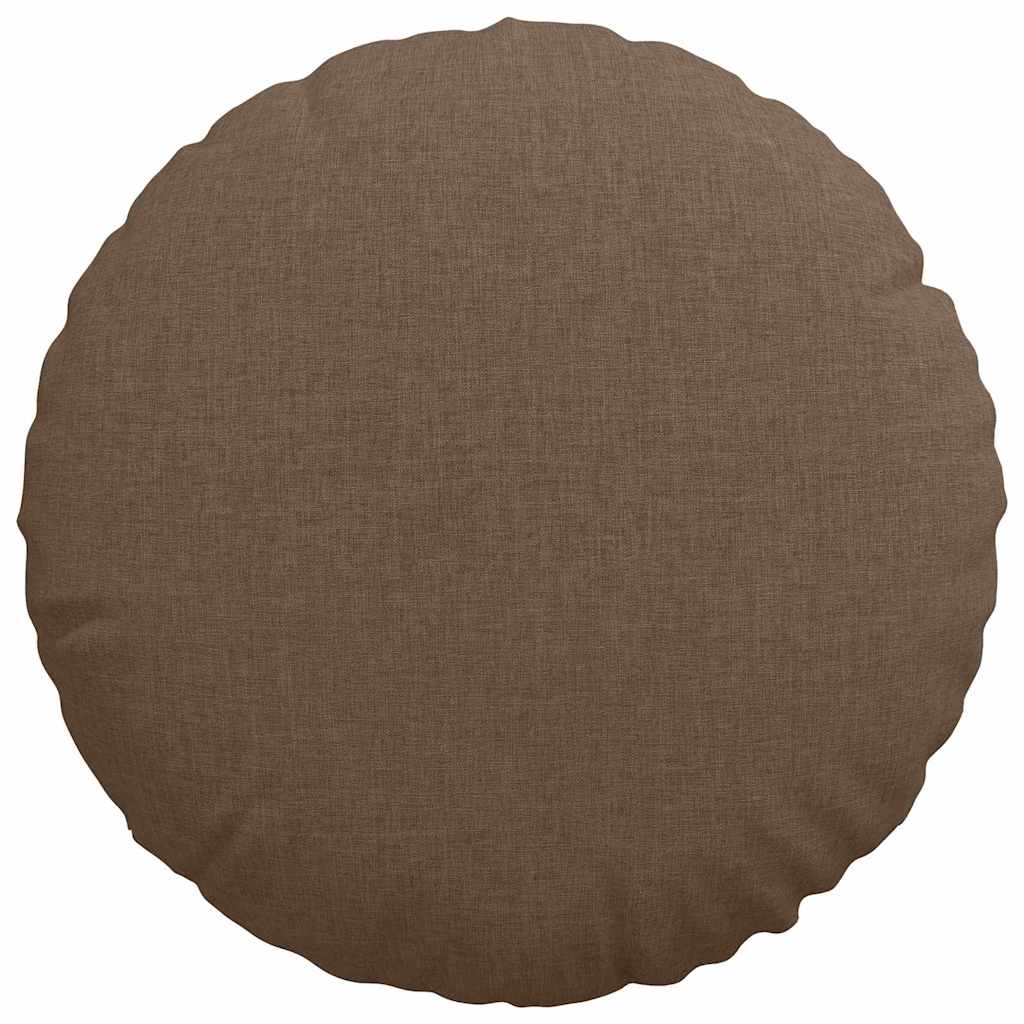 Sitzkissen 2 pcs Braun Ø40 x 13 cm Stoff